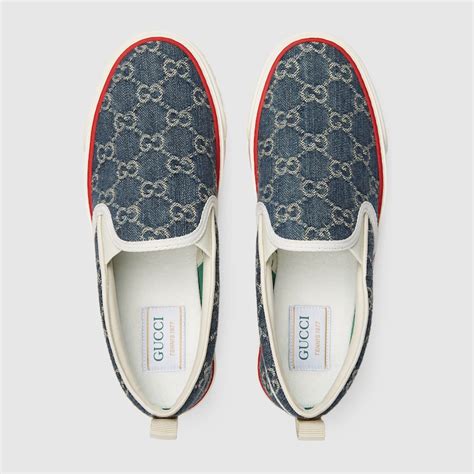 gucci color block slip on shoe|1977 Gucci tennis slip on.